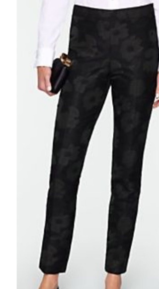 Talbots Jacquard Print Heritage Ankle Pants - Picture 2 of 7